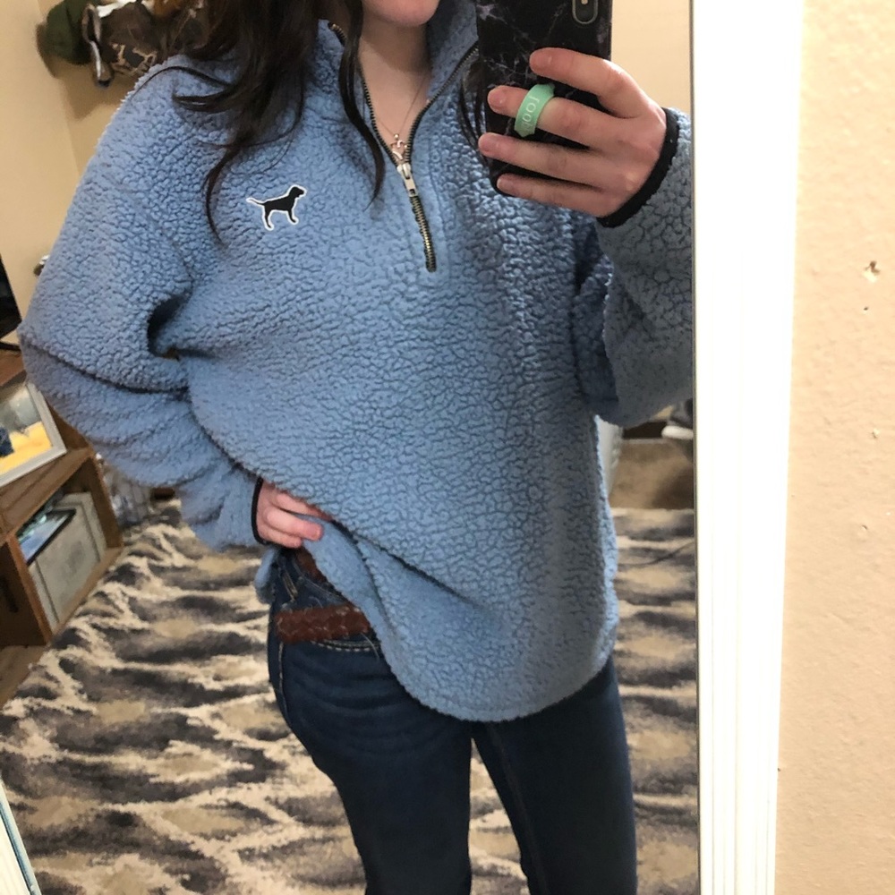 PINK Sherpa pullover